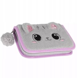 Piórnik Starpak PIORNIK 1ZAM 2KLAP STK-35 KITTY PLUSH PB12/48