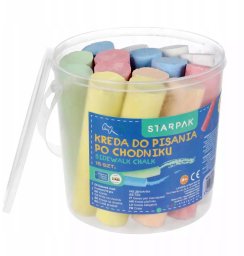 Starpak KREDA CHODNIKOWA 6KOL WIAD 15SZT STK PUD 1/24