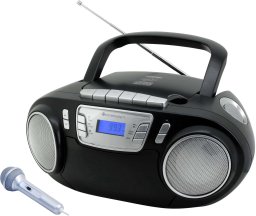 BOOMBOX SOUNDMASTER SCD5800SW FM-PLL, CD/CD-R/RW, KASETA, USB, MIKROFON, ŚWIATŁA