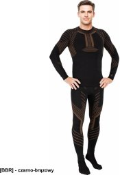 US-VERRAN - Bielizna termoaktywna męska zestaw koszulka długi rękaw kalesony dzianina: 60% nylon, 32% poliester, 8% elastan L-XL