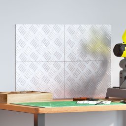 vidaXL Nakładki na schody Srebrne Aluminium 30 x 20 x 0.2 cm
