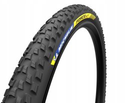 Opona rowerowa zwijana MTB x-country MICHELIN 29X2.10 (rozmiar ETRTO 54-622) FORCE XC2 (TPI 2X150) PREMIUM RACING LINE tubeless ready Sidewall BLACK