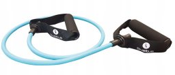 Fitness tube SVELTUS with two handles, light, blue for professionals