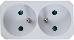 Esperanza ELK305W Esperanza rozgałęźnik elektr. 2 gn. biały