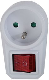 Esperanza ELK301W Esperanza rozgałęźnik elektr. 1 gn. wł. biały