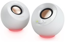 Creative Lautsprecher Pebble SE RGB Stereo, weiß