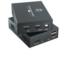 LevelOne HDMI over Cat.5/6 Extender kit 4K, 100m  schwarz