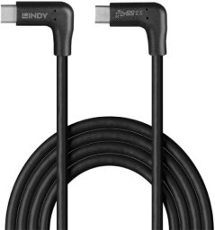 Kabel USB Lindy USB-C - USB-C 0.5 m Czarny (32022)
