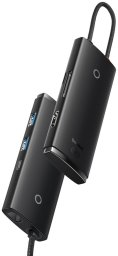 Baseus WKQX050101 huby i koncentratory USB 3.2 Gen 1 (3.1 Gen 1) Type-C Czarny