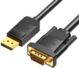 Vention HBLBG adapter kablowy 1,5 m DisplayPort VGA (D-Sub) Czarny