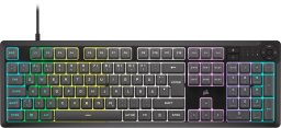 Corsair Gaming K55 Core RGB Gaming Tastatur, Full-Size (100%), Rubber Dome  grau, ISO (DE)