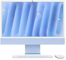 APPLE iMac Z1E5 59,62cm 23,5Zoll Standardglas M4 8C CPU/8C GPU/16C N.E. 16GB 256GB SSD Gbit Eth MM NumKey TID DE Blau