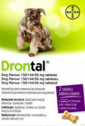  Bayer Drontal Plus Flavour dla psów 2tabl. - środek przeciwpasożytniczy