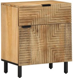 vidaXL Szafka nocna Brązowa 50x33x60 cm Drewno lite Mango