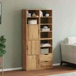 vidaXL Szafki boczne 4 szt. "ODDA" 40x24x79 cm Drewno lite Sosna