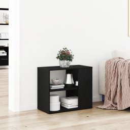 vidaXL Bufet Czarny z materiału drewnopochodnego 60 x 30 x 50 cm