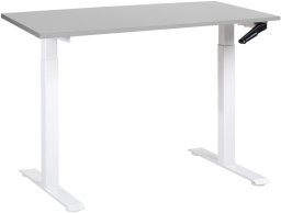 Biurko Beliani Destines Szaro-Białe 120 cm x 72 cm