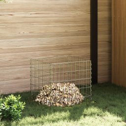 vidaXL Srebrny Metal 50 x 50 x 50 cm Wytrzymały Metalowe ogrodzenie
