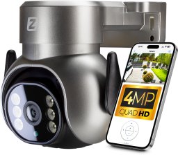 Kamera obrotowa Zintronic P4 Grey IP WiFi 3.6mm 4MPx IKPW430CMV1