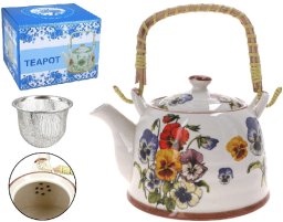 Czajnik ceramiczny z zaparzaczem