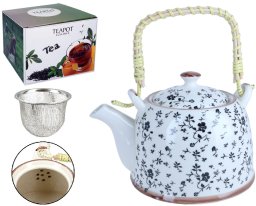 Czajnik ceramiczny z zaparzaczem