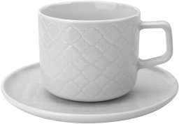 Filiżanka porcelanowa 250 ml + spodek Marrakesz Biały