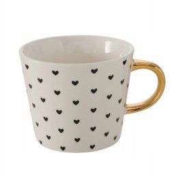 Kubek porcelanowy ze złotym uchwytem, FAYETTE