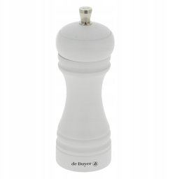 Młynek do przypraw De Buyer JAVA Młynek do pieprzu 14 cm biały matowy