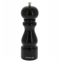 Młynek do przypraw De Buyer RUMBA Młynek do soli 20 cm czarny lakierowany