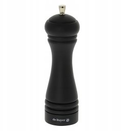 Młynek do przypraw De Buyer JAVA Młynek do soli 18 cm czarny matowy