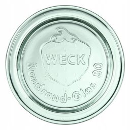 Weck Pokrywa szklana 80 mm, 6 szt.