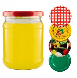 Słoik 540ml DŻEM PRZETWORY + WIECZKO FI82 8SZTUK