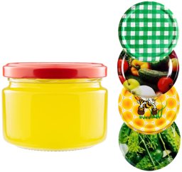 5sztuk SŁOIK POMA 265ML Z ZAKRĘTKĄ MIÓD DŻEM