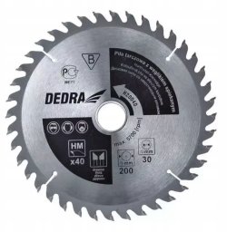 Piła tarczowa do drewna z węglikiem Dedra 80 zębów śr.305x30mm, widia