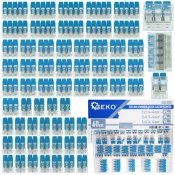 Geko Zestaw szybkozłączek elektrycznych 60el. 0,2-4mm2 (100)