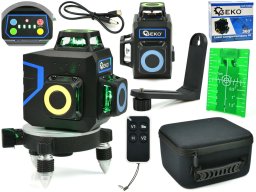 Geko Laser samopoziomujący 3D 360 12x zielone linie (8)