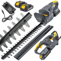 NOŻYCE AKUMULATOROWE DO ŻYWOPŁOTU KRZEWÓW GAŁĘZI 450MM 21V 2AH DUŻA MOC