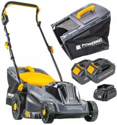 KOSIARKA AKUMULATOROWA 20V 4AH ŁADOWARKA 2X BATERIA MOCNA DUŻY KOSZ 42L