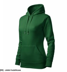 Cape Free - ADLER - Cape Free - Bluza damska, 320 g/m2, 65 % bawełna, 35 % poliester - zieleń butelkowa S
