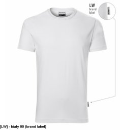 Resist R01 - ADLER - Koszulka męska, 160 g/m2, 100% bawełna, - biały 00 (brand label) XL