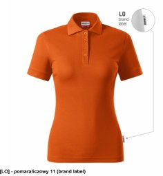 Resist Heavy Polo - ADLER - Resist Heavy Polo - Koszulka polo damska, 200 g/m2, 100 % bawełna - pomarańczowy 11 (brand label) XL