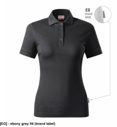 Resist Heavy Polo - ADLER - Resist Heavy Polo - Koszulka polo damska, 200 g/m2, 100 % bawełna - ebony gray 94 (brand label) M