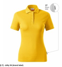 Resist Heavy Polo - ADLER - Resist Heavy Polo - Koszulka polo damska, 200 g/m2, 100 % bawełna - żółty 04 (brand label) L
