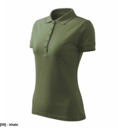 Pique Polo Free - ADLER - Pique Polo Free - Koszulka polo damska, 200 g/m2, 65 % bawełna, 35 % poliester - khaki S