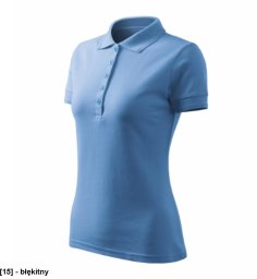 Pique Polo Free - ADLER - Pique Polo Free - Koszulka polo damska, 200 g/m2, 65 % bawełna, 35 % poliester - błękitny L