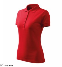Pique Polo Free - ADLER - Pique Polo Free - Koszulka polo damska, 200 g/m2, 65 % bawełna, 35 % poliester - czerwony XL