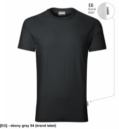 Resist heavy R03 - ADLER - Koszulka męska, 200 g/m2, 100% bawełna, - ebony gray 94 (brand label) XL