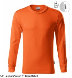 Resist LS R05 - ADLER - Koszulka unisex, 160 g/m2, 100% bawełna, - pomarańczowy 11 (brand label) XL