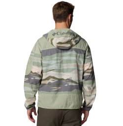 Columbia Challenger II Novelty Windbreaker Jacket 2116981348 Zielone L