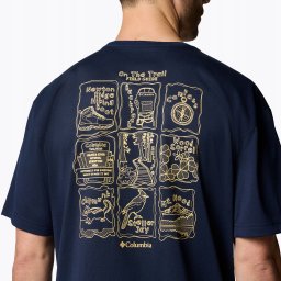 Columbia Cedar Trail Back Graphic Tee 2120381464 Granatowe XL